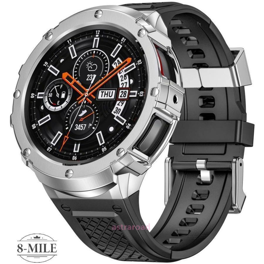 Galaxy watch 4/5/6/7 バンド ステンレスカバー 一体型 交換用 カバー