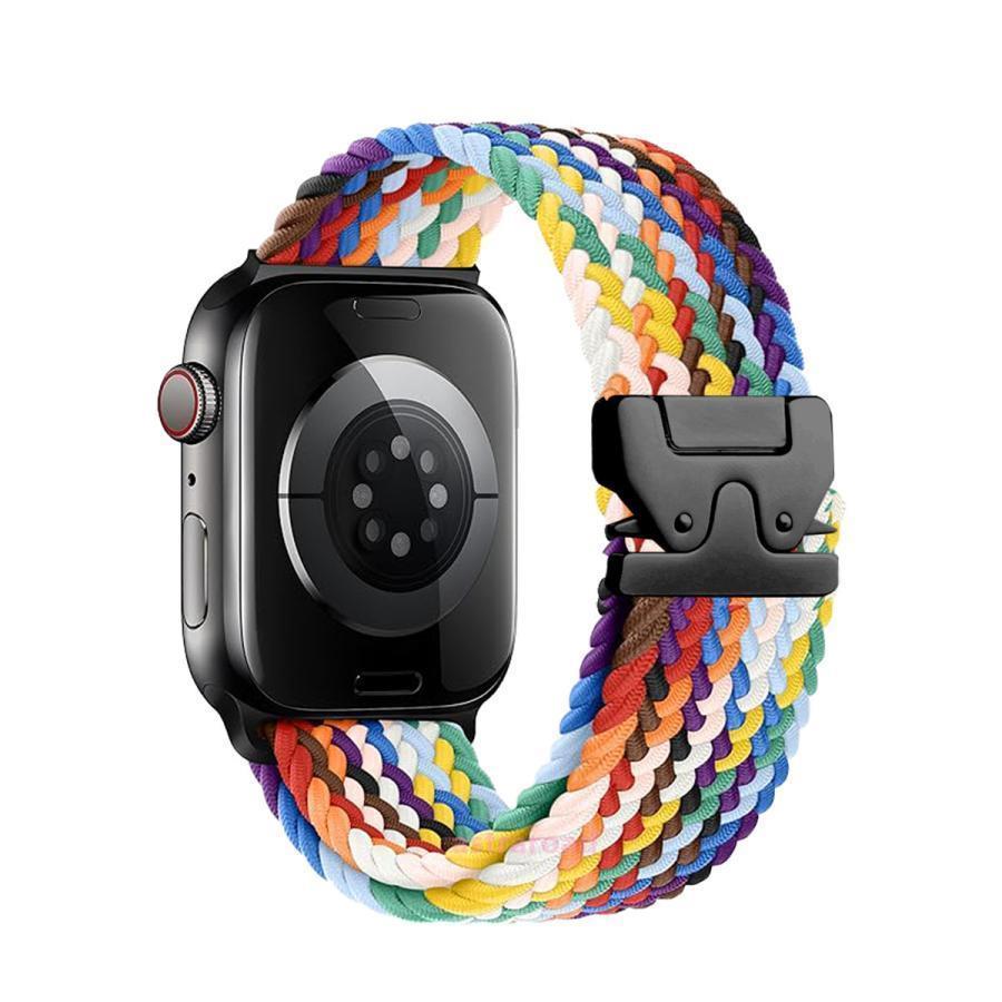 Apple Watch対応 パラシュートバックル付きナイロンループバンド 全