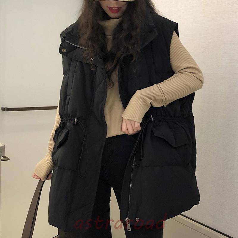 ダウンベスト レディース ベスト 袖なし トップス 無地 立ち襟 韓国風 ショート丈 チョッキ ジレ カジュアル ゆったり 保温 防寒 秋冬 暖かい ダウンベスト レディース ベスト 袖なし トップス 無地 立ち襟 韓国風