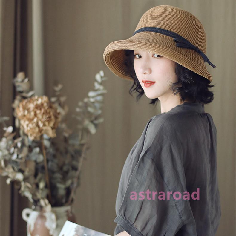 帽子 レディース 麦わら帽子 ハット 春夏 UVカット 紫外線対策 折りたたみ つば広 通気性 ストローハット 深め キャスケット 日よけ 小顔効果 春夏 リゾート | ブランド登録なし | 12
