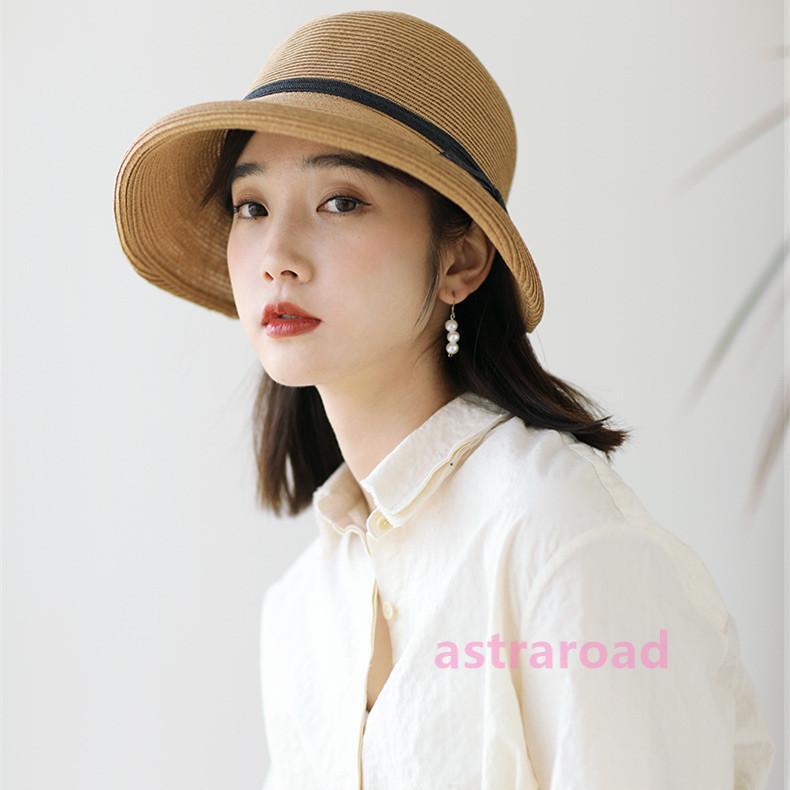 帽子 レディース 麦わら帽子 ハット 春夏 UVカット 紫外線対策 折りたたみ つば広 通気性 ストローハット 深め キャスケット 日よけ 小顔効果 春夏 リゾート | ブランド登録なし | 14