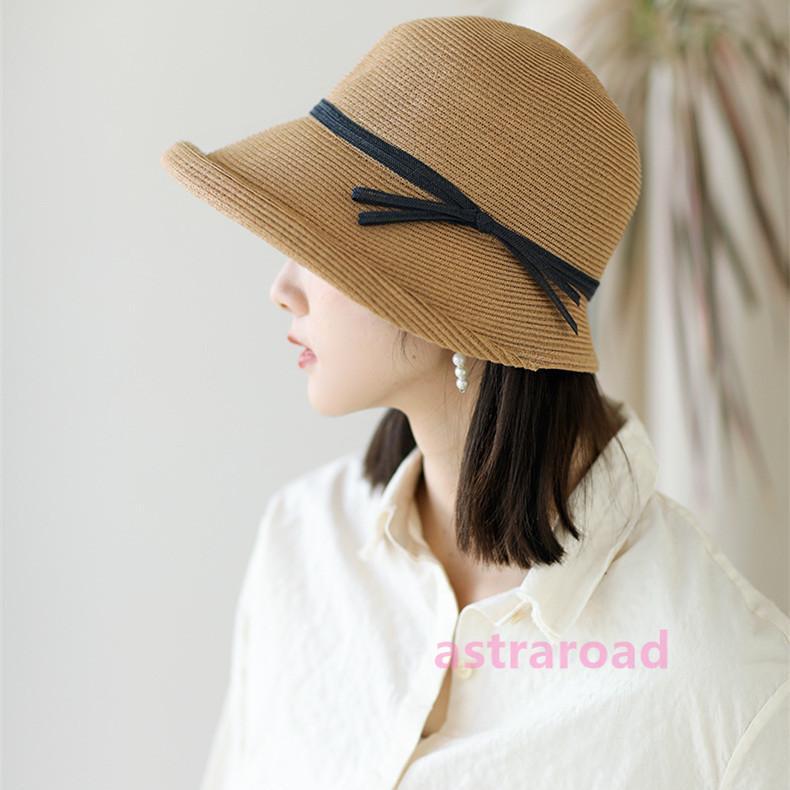 帽子 レディース 麦わら帽子 ハット 春夏 UVカット 紫外線対策 折りたたみ つば広 通気性 ストローハット 深め キャスケット 日よけ 小顔効果 春夏 リゾート | ブランド登録なし | 15