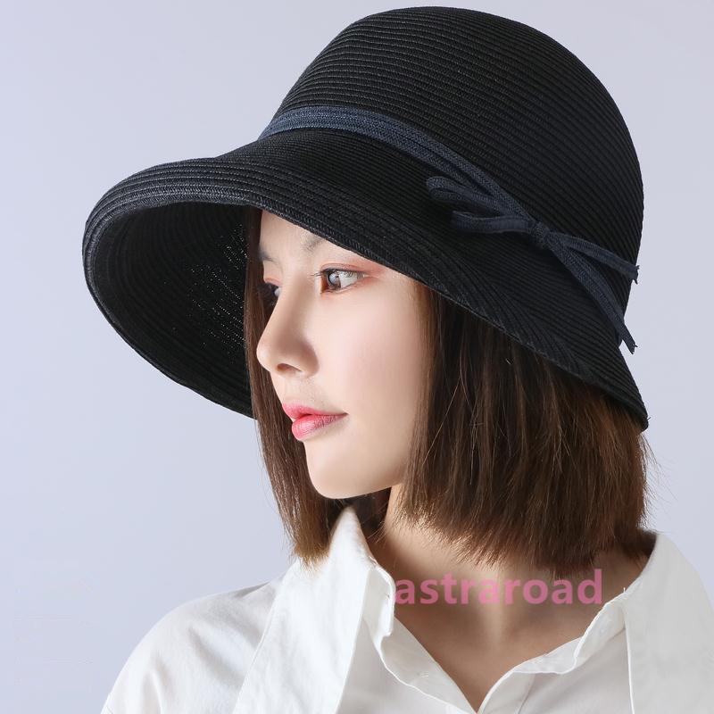 帽子 レディース 麦わら帽子 ハット 春夏 UVカット 紫外線対策 折りたたみ つば広 通気性 ストローハット 深め キャスケット 日よけ 小顔効果 春夏 リゾート | ブランド登録なし | 17