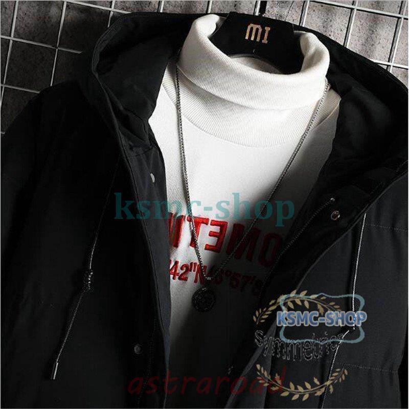 中綿ジャケット メンズ ロングコート ボリュームフード 中綿コート