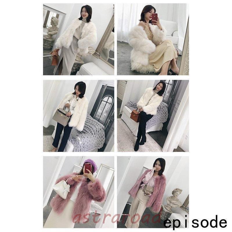ファーコート フォックスファーコート レディース 冬 新品 エコファー