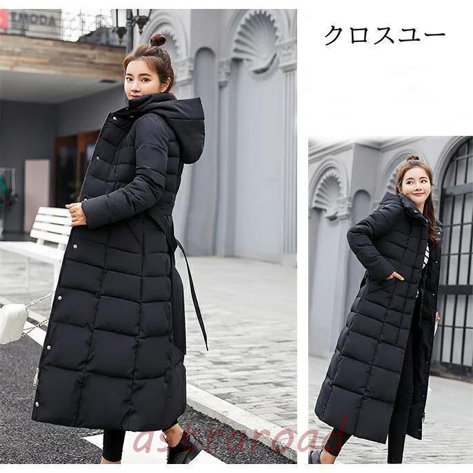 コート ロング丈 Aライン ダウン風コート モッズコート キルティング
