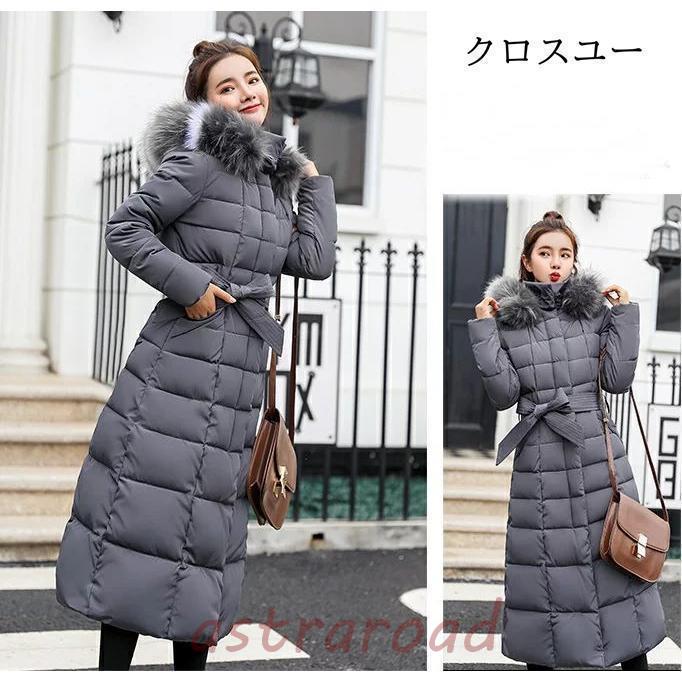 コート ロング丈 Aライン ダウン風コート モッズコート キルティング