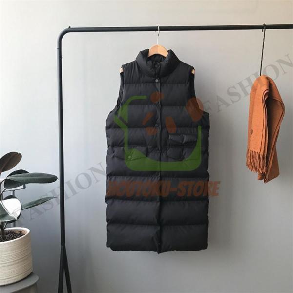 中綿ベスト ロングベスト レディース ジレ 立ち襟 アウター 羽織り ゆったり 軽量 シンプル カジュアル 保温 着痩せ 暖かい 防寒 冬 中綿ベスト ロングベスト レディース ジレ 立ち襟 アウター 羽織り