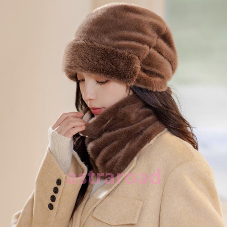 爆買 スヌード 帽子 セット レディース メンズ 可愛い ファー マフラー