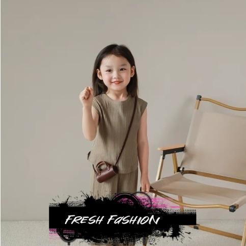 子供服 セットアップ 夏 韓国子供服 女の子 ジュニア キッズ 上下セット 無地 Tシャツ 半袖 ガウチョパンツ  可愛い おしゃれ 通学着 通園着 | ブランド登録なし | 07