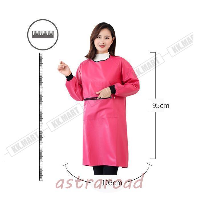 スモック エプロン 割烹着 かっぽう着 作業服 防水 仕事着 防油