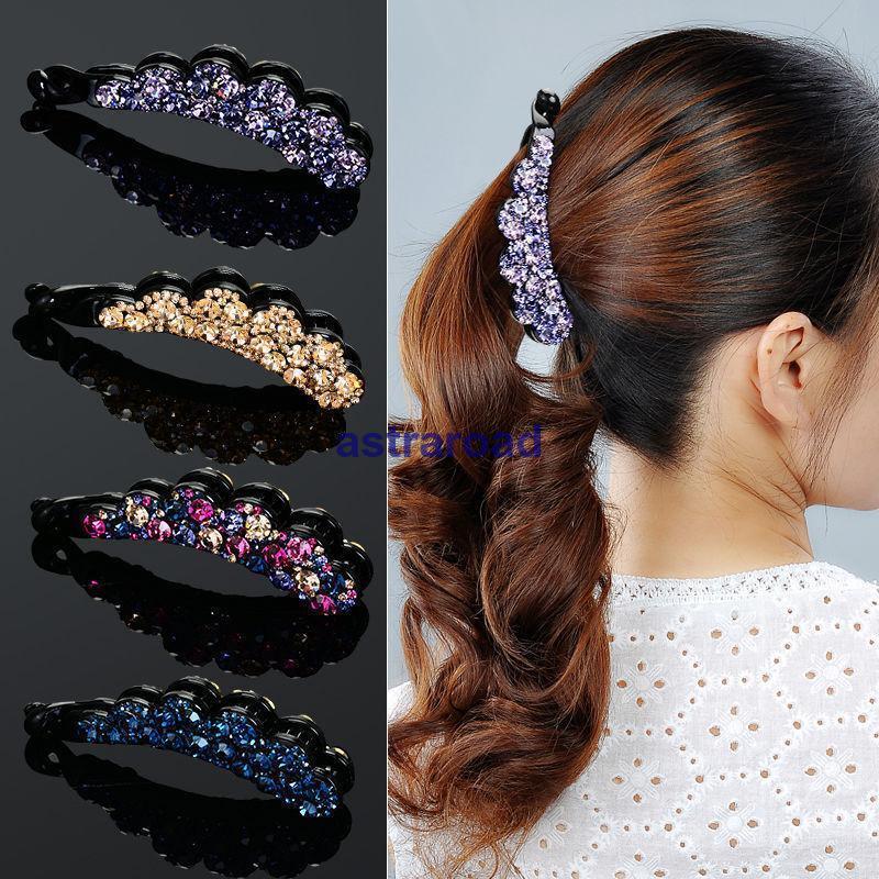 ヘアクリップ バナナクリップ レディース 女性 ヘアアクセサリー