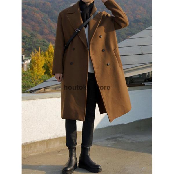 チェスターコート メンズ ロングコート 膝丈 アウター 羽織り