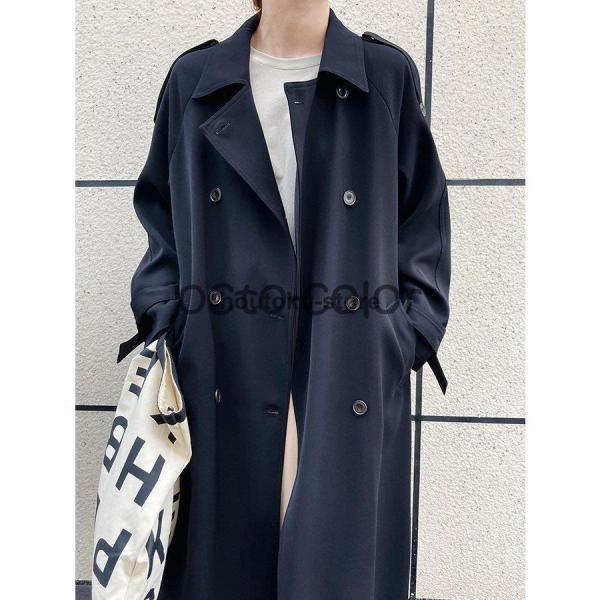 トレンチコート レディース 秋服 春 ロング Aライン ベルト付き