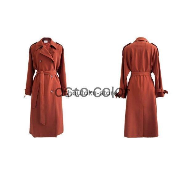 トレンチコート レディース 秋服 春 ロング Aライン ベルト付き
