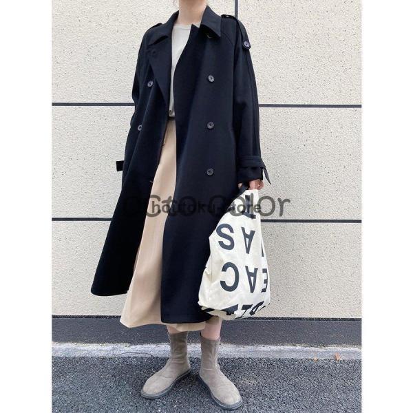トレンチコート レディース 秋服 春 ロング Aライン ベルト付き オシャレ 着痩せ アウター 韓国風 通勤 OL スプリング 20代 30代 40代 50代 チェスターコート トレンチコート レディース 秋服 春 ロング Aライン ベルト付き