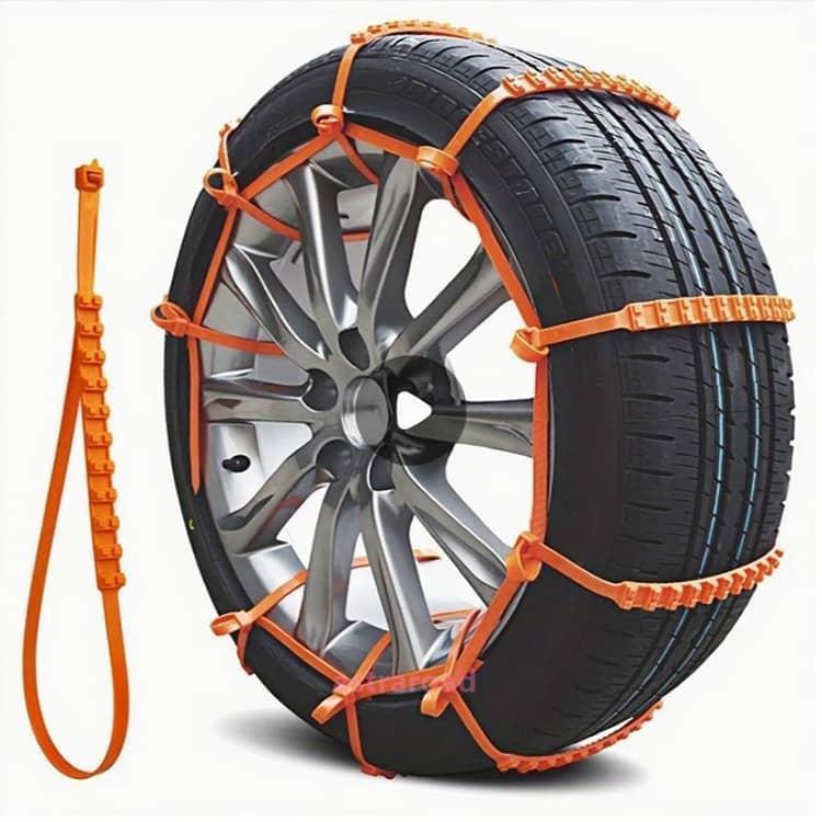 タイヤチェーン 結束バンド型 悪路対応 非金属 雪チェーン スノーチェーン タイヤベルト 60本セット ナイロン素材 60本セット 車用 滑り止め ジ |  | 03