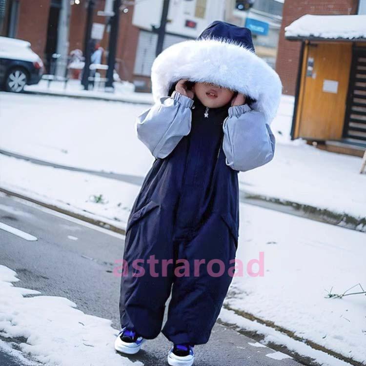 ベビー 男の子 女の子 冬 防寒 アウター ジャンプスーツ スキーウェア