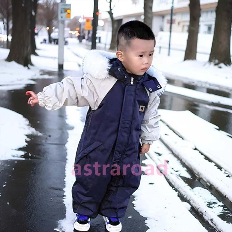 ベビー 男の子 女の子 冬 防寒 アウター ジャンプスーツ スキー