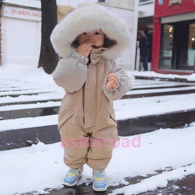 ベビー 男の子 女の子 冬 防寒 アウター ジャンプスーツ スキーウェア
