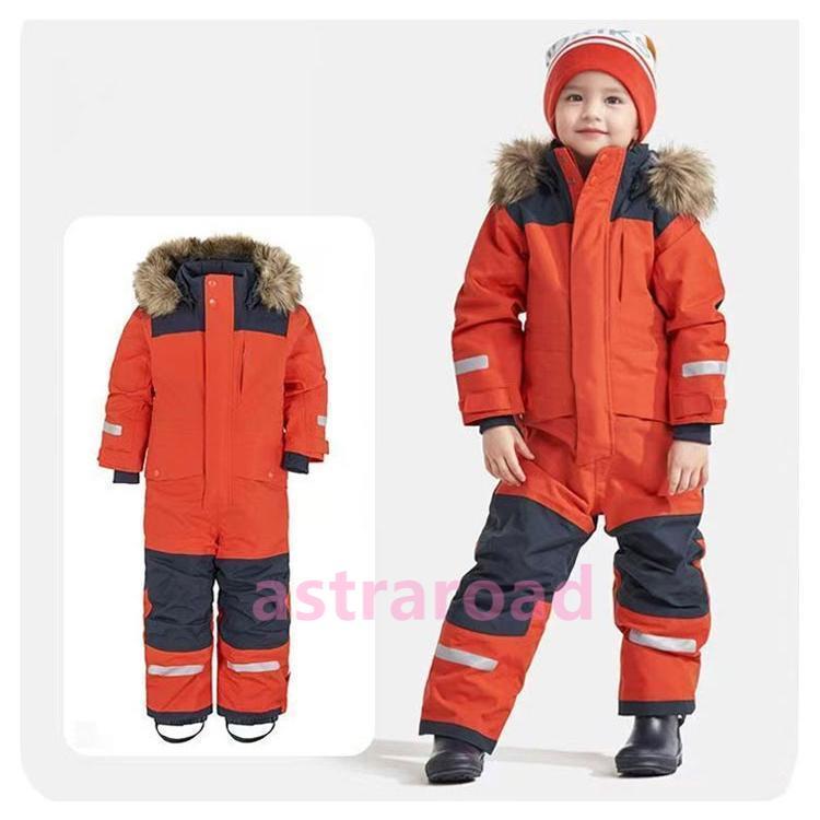 子供用スノーボードウェア スキーウェア　つなぎ スノーウェア キッズ つなぎ ジャンプスーツ 雪遊び 撥水加工