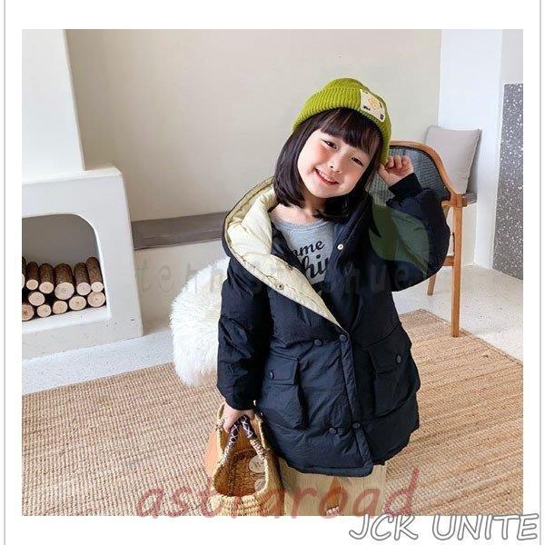 中綿コート キッズ 子供服 女の子 男の子 秋冬 冬服 子供コート アウター 厚手 ダウン風コート キッズコート ロング 中綿ジャケット フード付き 暖かい 防寒 | ブランド登録なし | 14