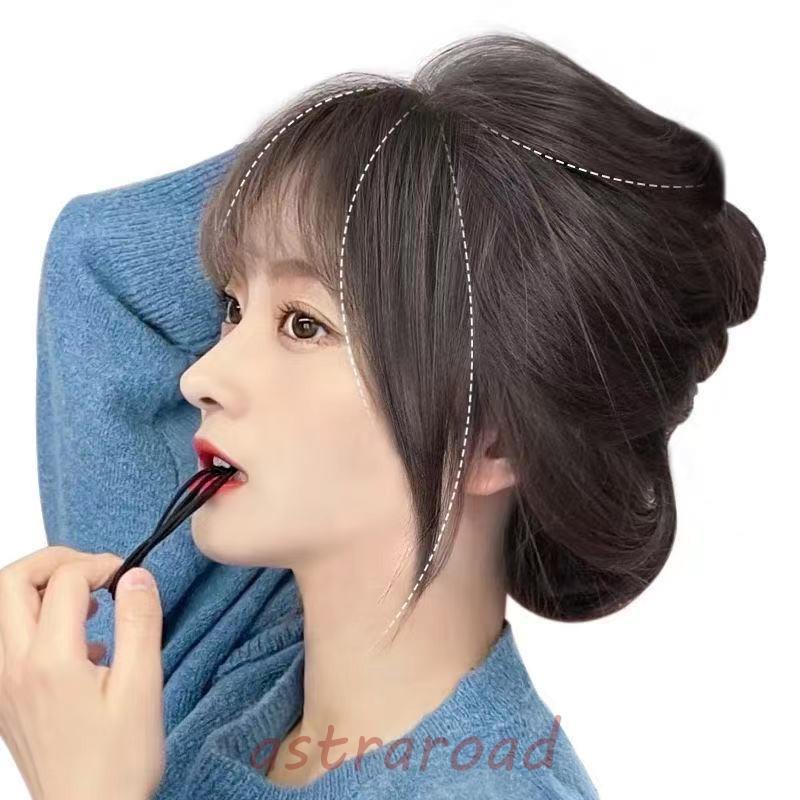 ウィッグ 前髪ウィッグ 3D構造 白髪かくし レディース エクステ