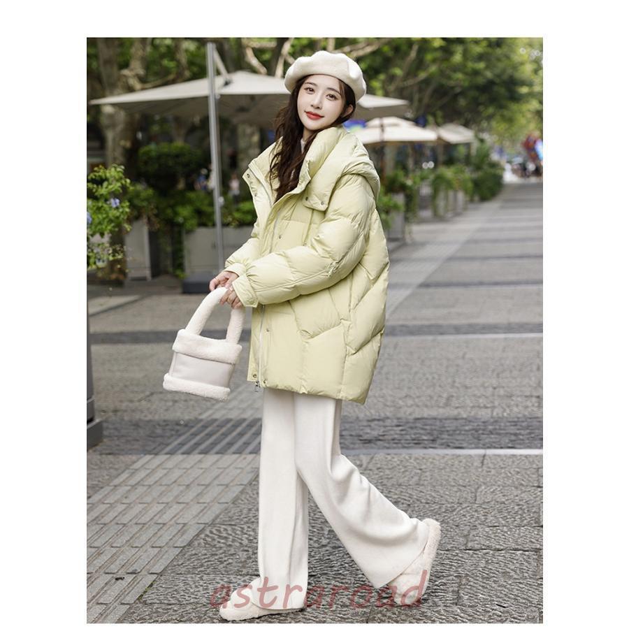 ダウンコート レディース 秋冬 全3色 S-L 長袖 可愛い 暖かい アウター  