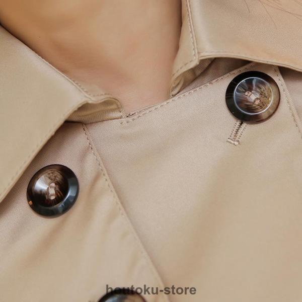 トレンチコート レディース ダブルボタンバーカー ロング丈ジャケット スプリングコート 春コート ライトアウター 秋服 韓国風30代 40代 50代 | ブランド登録なし | 17
