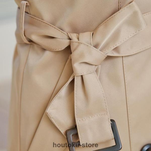 トレンチコート レディース ダブルボタンバーカー ロング丈ジャケット スプリングコート 春コート ライトアウター 秋服 韓国風30代 40代 50代 | ブランド登録なし | 18