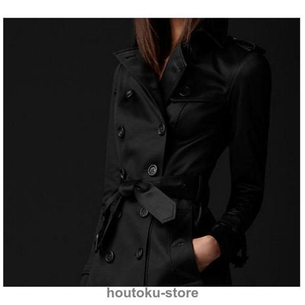 トレンチコート レディース ダブルボタンバーカー ロング丈ジャケット スプリングコート 春コート ライトアウター 秋服 韓国風30代 40代 50代 | ブランド登録なし | 01