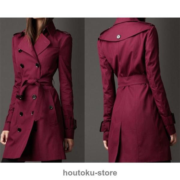 トレンチコート レディース ダブルボタンバーカー ロング丈ジャケット スプリングコート 春コート ライトアウター 秋服 韓国風30代 40代 50代 | ブランド登録なし | 09