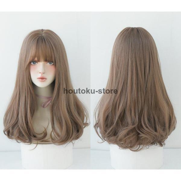 ドレッドヘア風 フルウィッグ ブラウン系 グラデーション ウィッグ