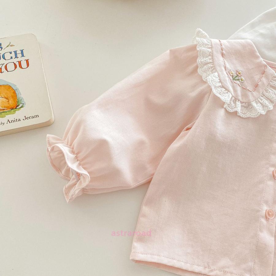 キッズブラウス 女の子 綿 100% 長袖 白シャツ フォーマル レースフリル 入園式・卒園式・入学式 発表会 結婚式 通学・通園 普段着にも 春夏秋冬兼用 |  | 08