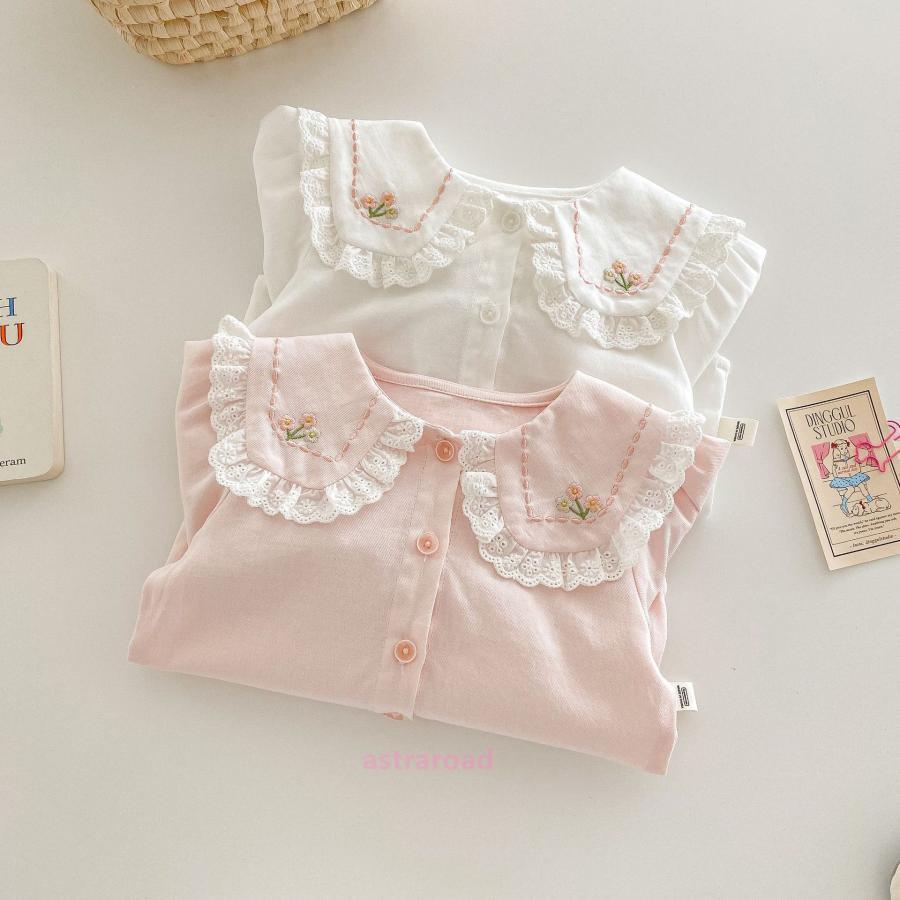 キッズブラウス 女の子 綿 100% 長袖 白シャツ フォーマル レースフリル 入園式・卒園式・入学式 発表会 結婚式 通学・通園 普段着にも 春夏秋冬兼用 |  | 09