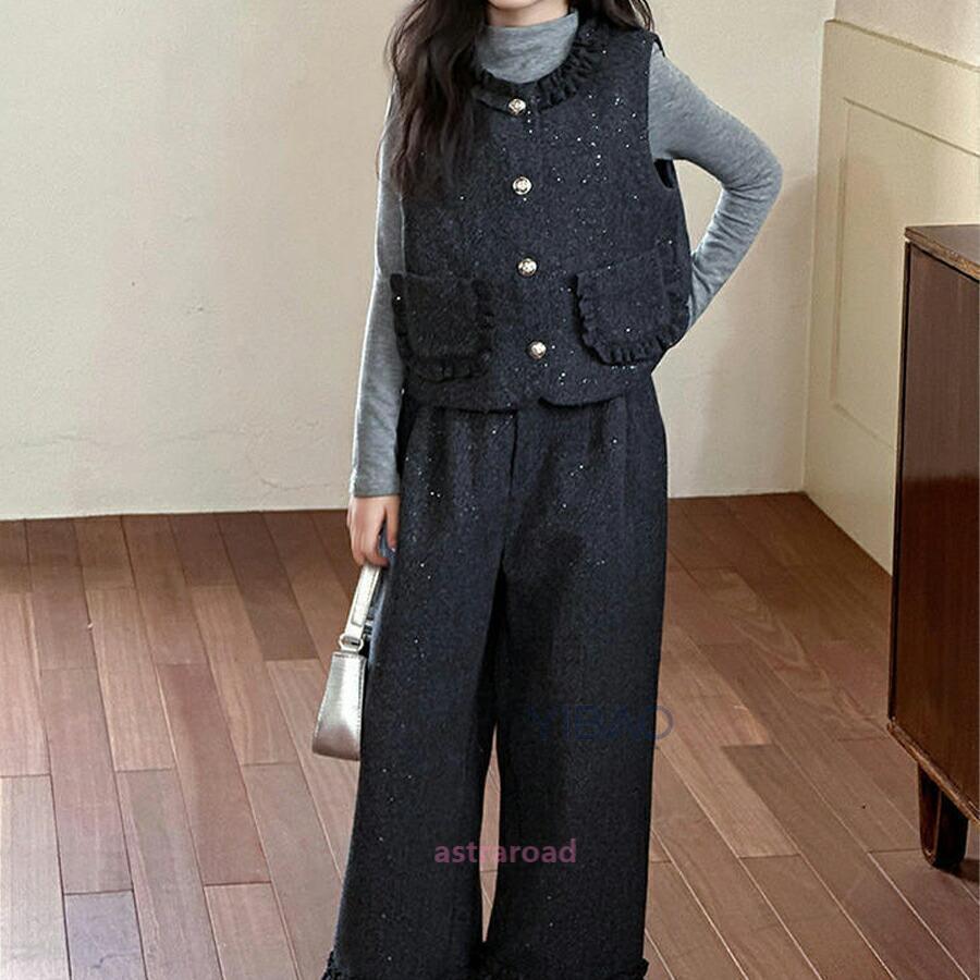 パンツスーツ 女の子 入学式 卒業式 セットアップ ベスト フォーマル