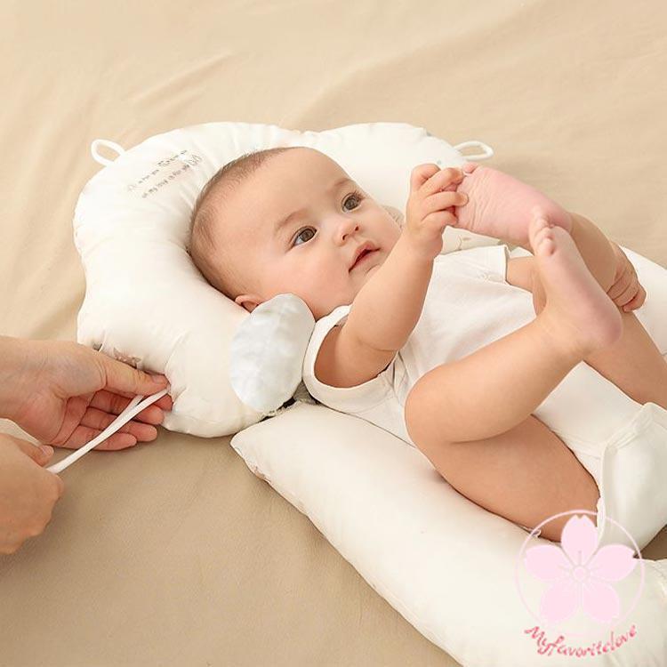 ベビーまくら 赤ちゃん 綿 抱き枕 ドーナツ枕 ベビーピロー 向き
