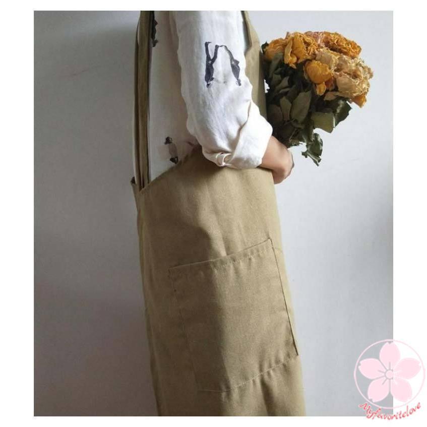 エプロン チュニックエプロン ワンピース h型 大きいサイズ