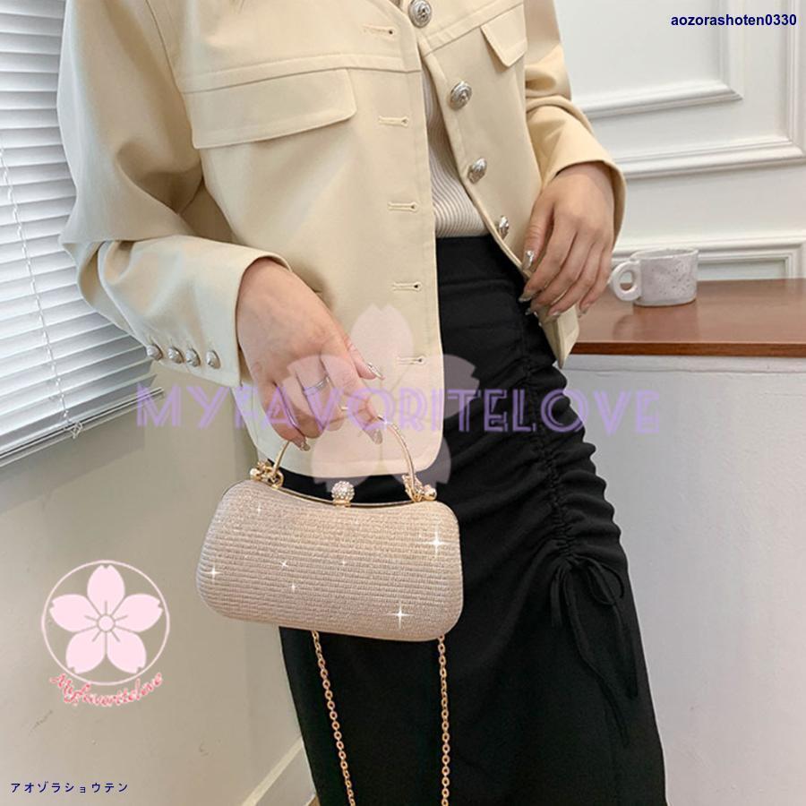 パーティーバッグ キラキラクラッチバッグ 結婚式 レディース 3way