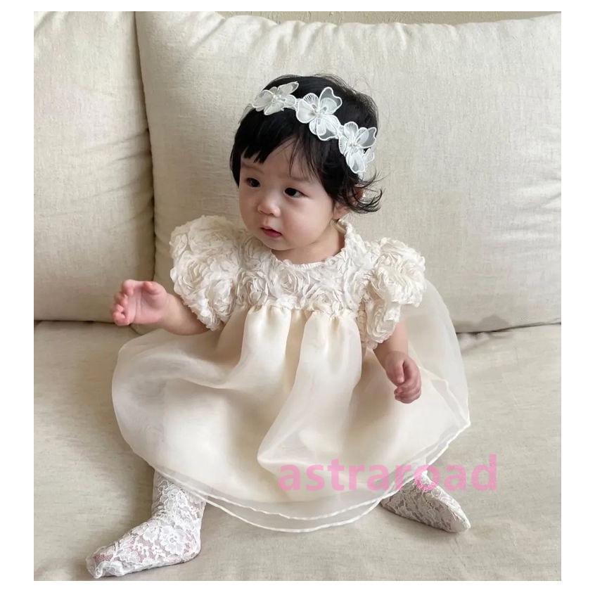 爆買 ベビードレス 結婚式 白 ピンク 女の子 赤ちゃん セレモニー 