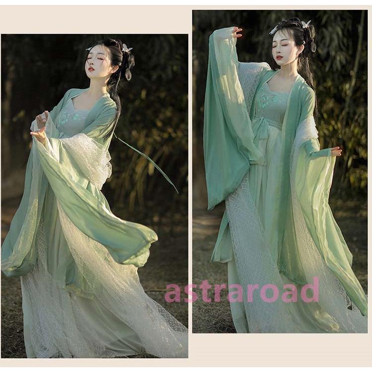 緑 3点セット チャイナドレス 仮装 衣装 大人用 女の子 着物