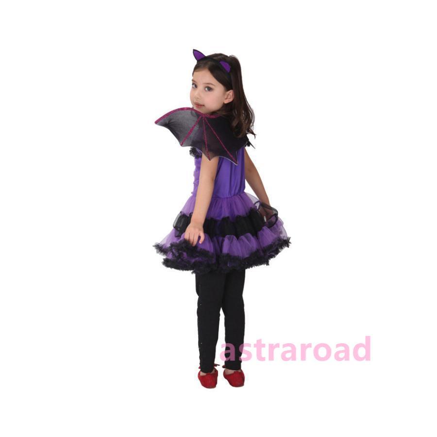 新品】110 小悪魔　ハロウィン コスプレ 女の子 魔女 キッズ　紫　コウモリ 楽天市場】即納 ハロウィン 衣装 子供 魔女 悪魔 コスプレ キッズ