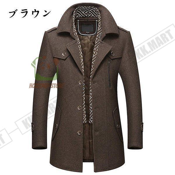 チェスターコート メンズ ラシャコート メルトンコート 中綿コート ビジネスコート マフラー付き ウール混紡 ステンカラー 防寒防風保温 紳士服 2019秋冬 チェスターコート メンズ ラシャコート メルトンコート 中綿コート
