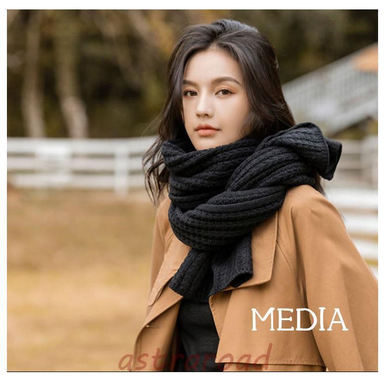 爆買 マフラー ストール 大判 レディース ニット 秋 冬 あったか 厚手