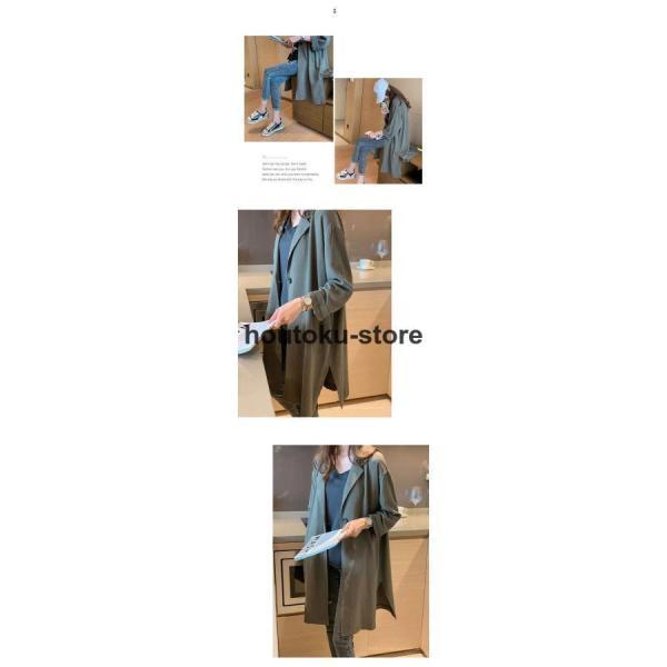 リネンジャケット ロングジャケット トレンチコート 羽織り 上着 コート ジャケット レディース ロング丈 春 秋 アウター ライトアウター アウター ロングコート | ブランド登録なし | 02