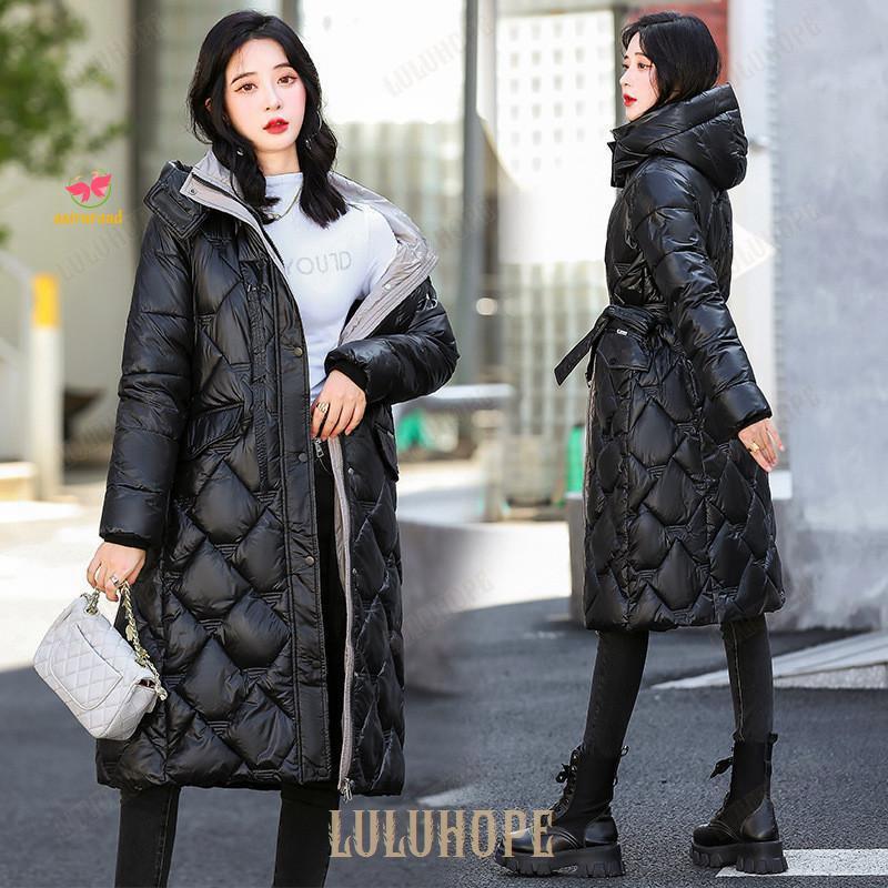 ダウンコート レディース ロング丈 フード付き ロングコート 中綿