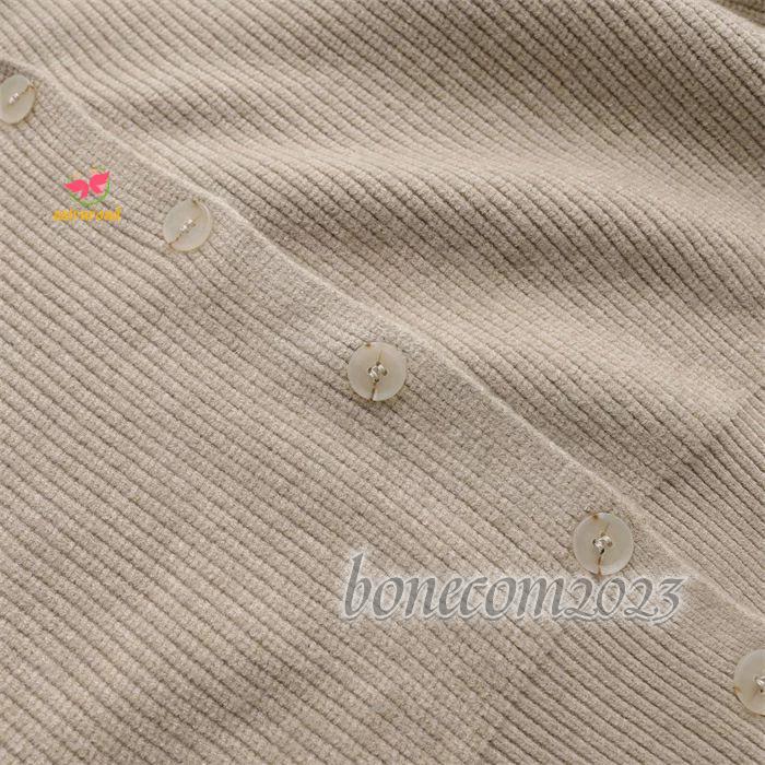 襟付き ニットカーディガン レディース ニット カーディガン 秋