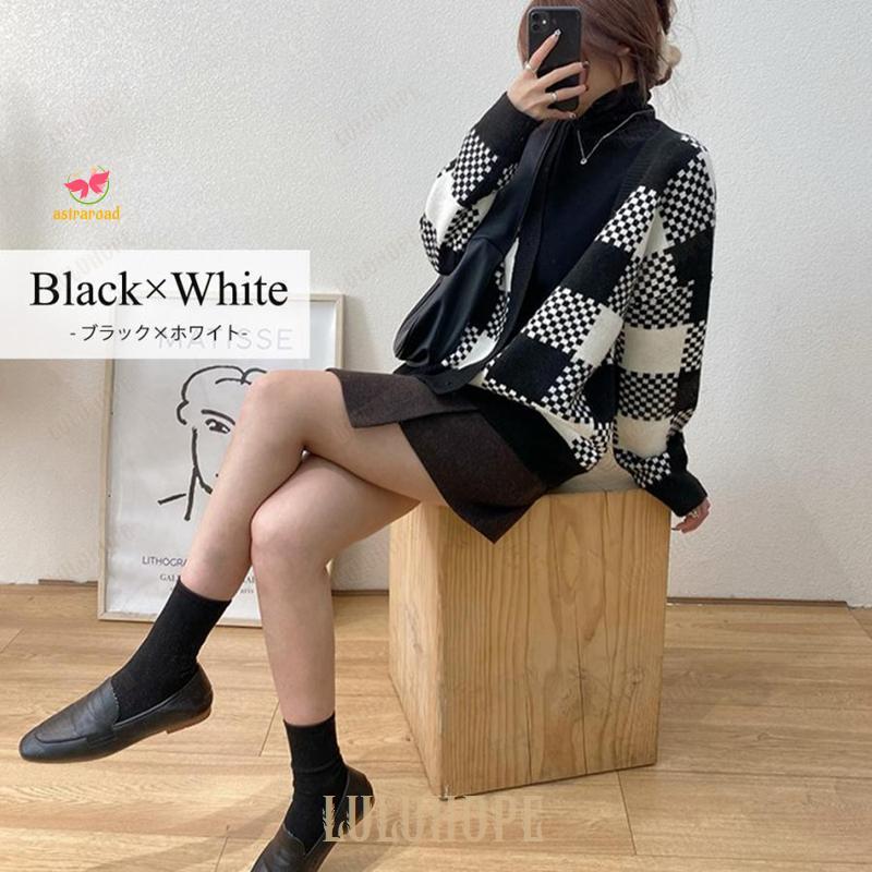 カーディガン レディース 長袖 秋 ゆったり オーバーサイズ ニット