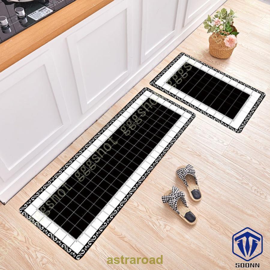 キッチンマット 洗える 吸水マット ロング 大判 滑り止め 耐摩耗性