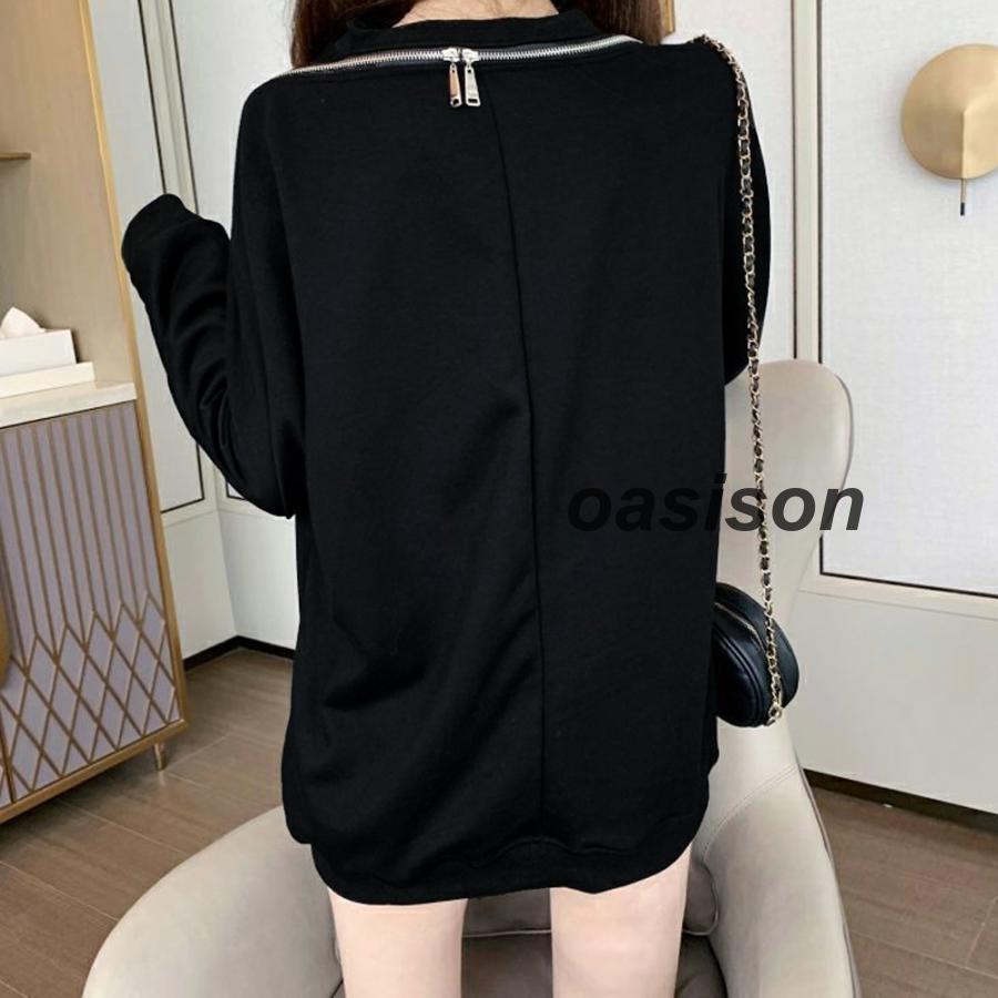 爆買肩出しトップス オフショルダー長袖 秋冬 「2024新品発売